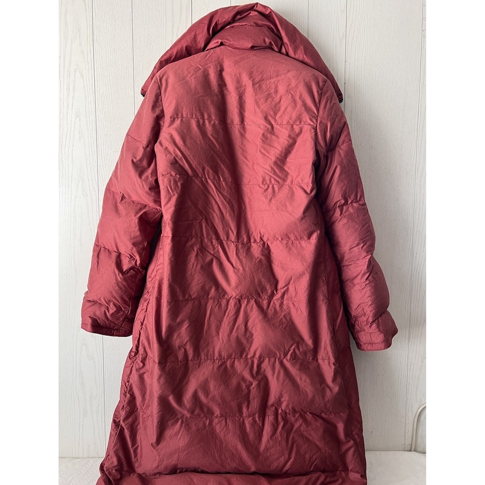Vintage 80's Frostline Kit Quilted Goose Down Puffer Women's SM Sienna Red Coat - Picture 3 of 16